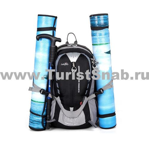Туристический рюкзак Sengesi 25L -боковые стяжки и верхние и нижние крепления позволяют прикреплять дополнительный груз